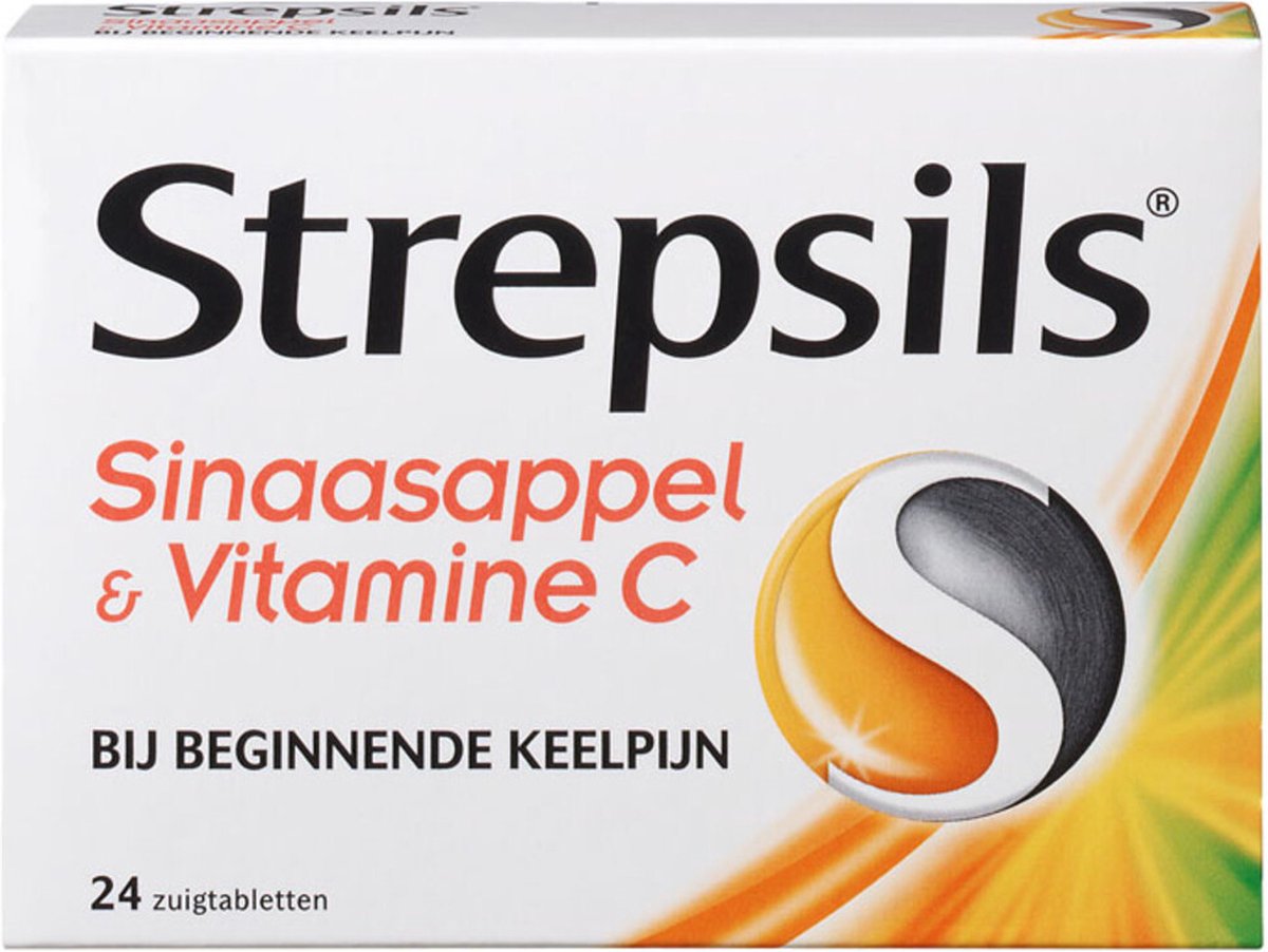 Goedkoopste Strepsils Sinaasappel Vitamine C 24 Tabs