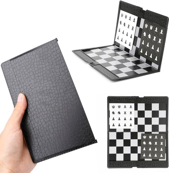 Thumbnail van een extra afbeelding van het spel Pocket Schaakbord - Magnetisch Schaakbord - Schaakbord Reiseditie - Chessboard Foldable
