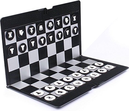 Afbeelding van het spel Pocket Schaakbord - Magnetisch Schaakbord - Schaakbord Reiseditie - Chessboard Foldable