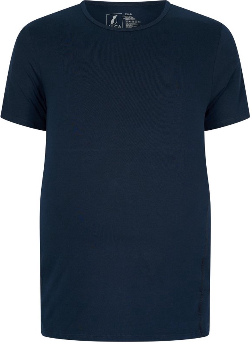 Alca ronde hals T-Shirt Ronde Hals Usa donkerblauw 3XL | Grote maten |Buikmaat 129 -134 cm buikomvang | XXXL