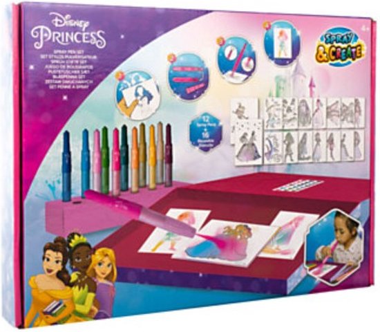 Moeras voorkant Slang Princess Spray Pen Set - Blaas Stiften - Spray Stiften - Blaasstiften -  Disney Stiften... | bol.com