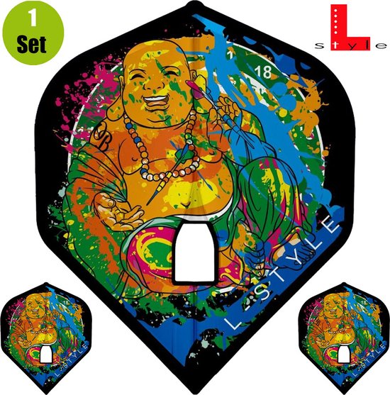L-Style Champagne Flight L1 Standard Maria O Brien V2 Black - Dart Flights van L-Style — afbeelding 4