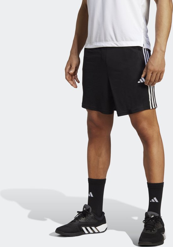 adidas Performance Train Essentials Piqué 3-Stripes Short d'entraînement - Homme - Zwart- XL
