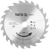 Lame de scie circulaire YATO Ø255 mm - 24T - diamètre intérieur 30 mm