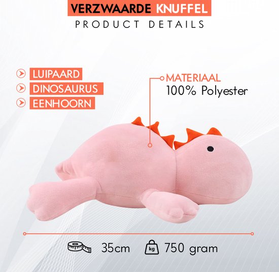 Verzwaringsknuffel - Verzwaarde Knuffel - Anxiety Knuffel - Weighted  Stuffed Animal -... | bol.com