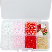 Bead Box - Perles de verre et pièces (différentes tailles) Mix Color