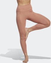 adidas Performance Yoga Essentials High-Waisted Legging - Dames - Bruin- XS