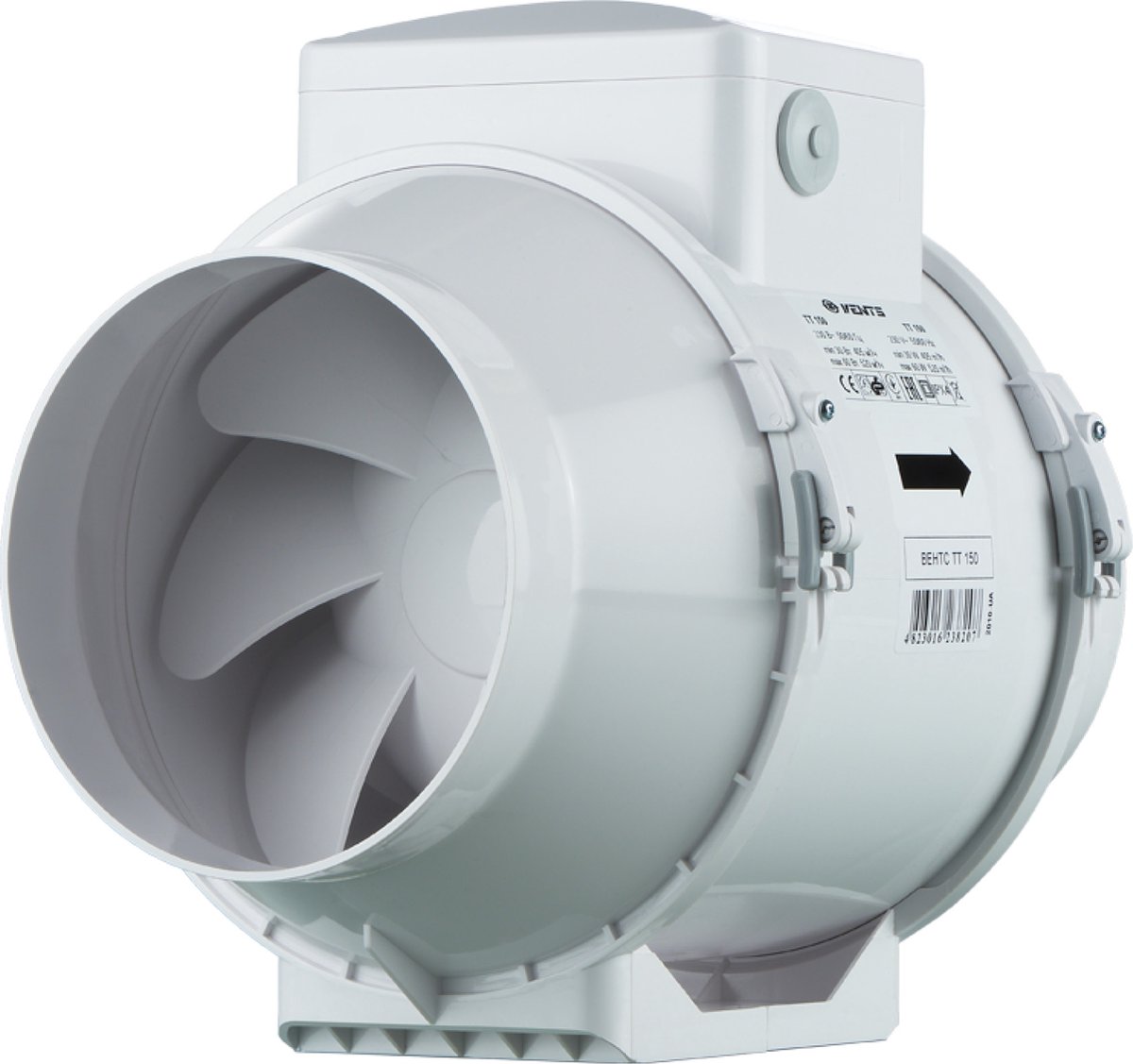 Vents TT buisventilator 150 mm - Inline fan - Tot 520 m³/h
