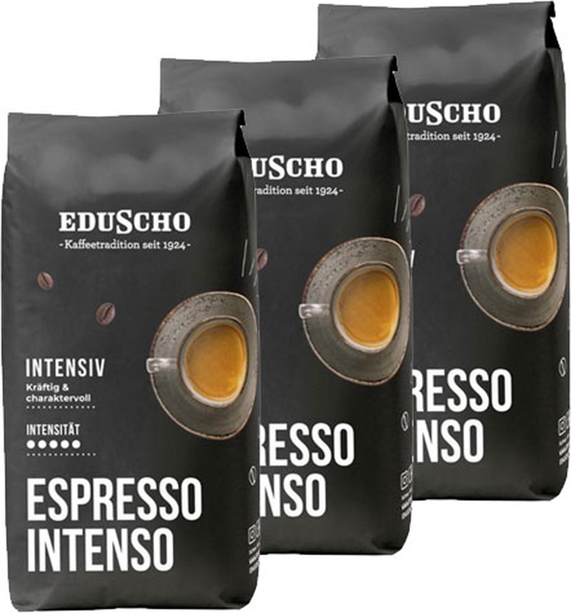 Eduscho Espresso Intenso - koffiebonen - 3 x 1 kg