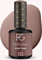 Pink Gellac - Intens Taupe - Gellak - Vegan - Taupe - Glanzend - 15ml