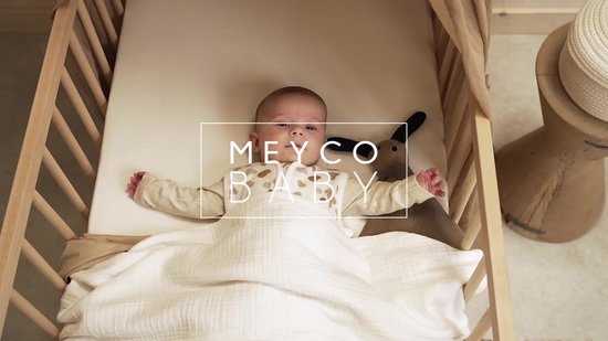 Meyco 2-pack Jersey drap-housse co-dormeur - 50x90 cm - Blanc cassé
