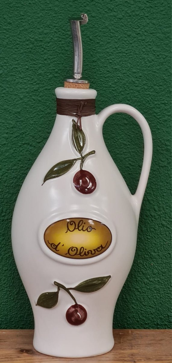 Olijfolie kannetje - Italiaans keramiek