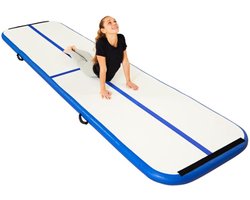 Airtrack 4 meter | Gymnastiekmat | Fitnessmat | Turnmat | Opblaasbaar | Inclusief Pomp
