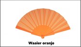 Waaier oranje - Koningsdag optocht thema feest festival decoratie fun verkleedaccesoires