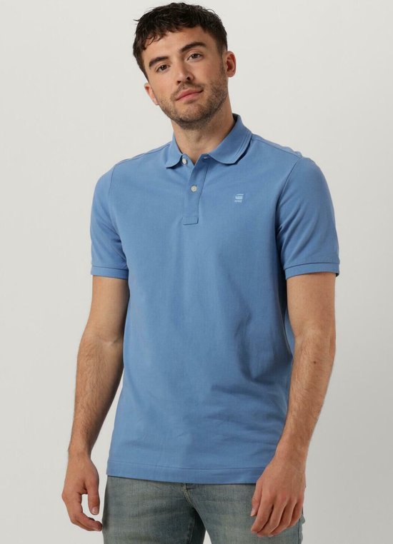 G-Star Raw Dunda Slim Polo S/s Polo's & T-shirts Heren - Polo shirt - Blauw  - Maat M | bol.com