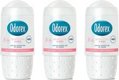 Odorex Deo Roller - Sensitive Care - Voordeelverpakking 3 x 50 ml