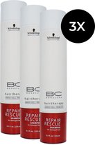 Schwarzkopf Bonacure Hair Therapy Repair Rescue Shampooing - 3 x 250 ml