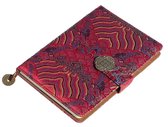 Cahier Chinois Yun Brocart - Journal - Journal - Rouge Rainbow - Hardcover avec fermeture magnétique - 22 x 15 cm.