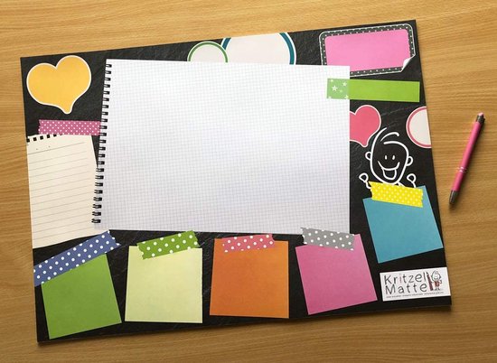 Bureauonderlegger, weekplanner en jaarkalender 2025, in DIN A2-formaat, voor op het bureau, duurzaam papier, afscheurbaar aan de onderkant, XXL notitieblok, kantoor, thuiskantoor, Made in Germany