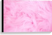 Canvas - Roze Veren - 60x40 cm Foto op Canvas Schilderij (Wanddecoratie op Canvas)