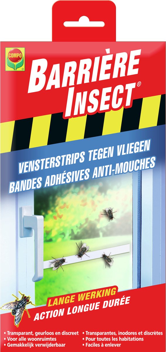 Compo VENSTERSTRIPS TEGEN VLIEGEN (2 x 6 ST)