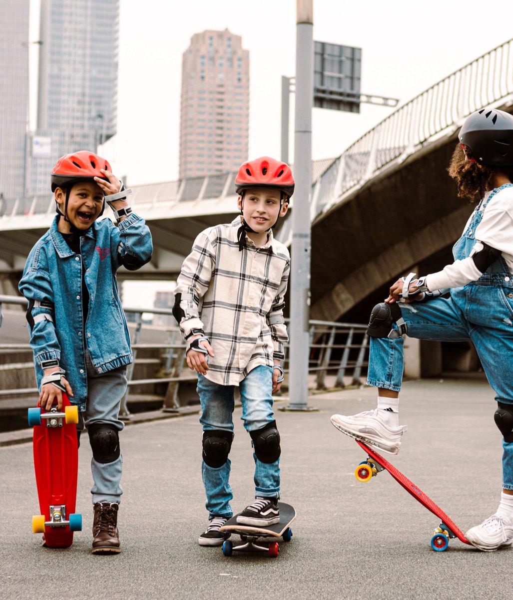 Nijdam FlipGrip Skateboard - Sunset Cruiser - Rood — afbeelding 4