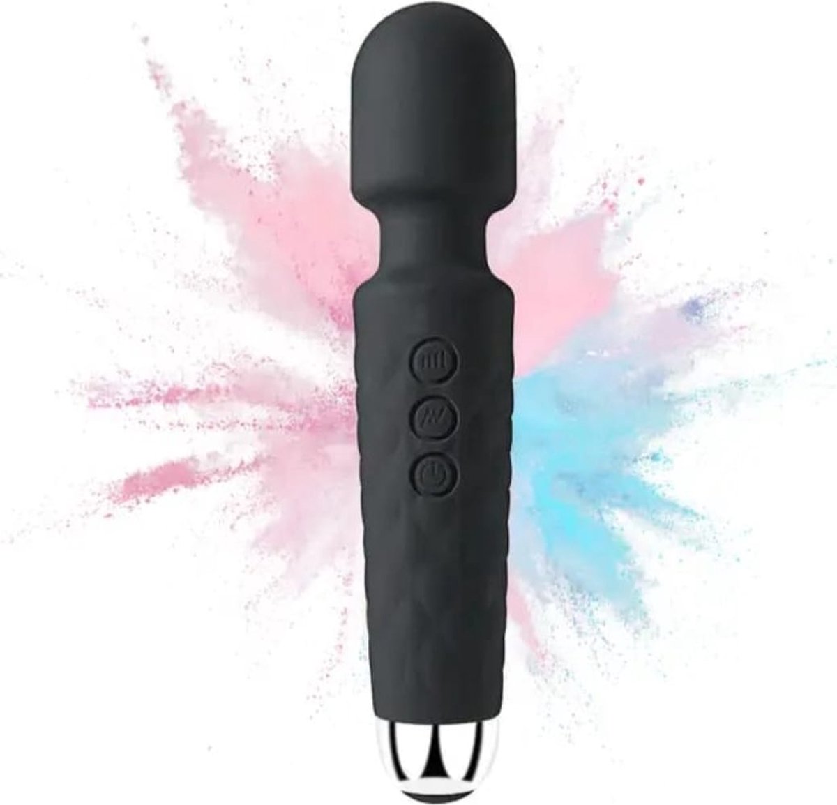 Musculation Appareil Vibromasseur Baguette Magique (wand) Rechargeable -  Multivitesse - Rose - Pour Clitoris Et Points G Body Sensuelle
