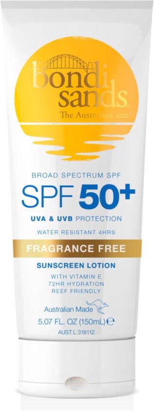 Foto: Bondi sands broad spectrum fragrance free zonnebrandcr me 150 ml spf 50 