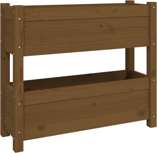 vidaXL Tuintafel 82,5x82,5x45 cm massief grenenhout honingbruin, tuin tafel, bijzettafeltje, buiten buiten bijzettafeltje, bijzettafel