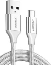 UGREEN 60130 USB-A naar USB-C Kabel - 3A Fast Charge - 480Mb/s Data - 0.5m - Wit