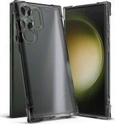 Ringke Fusion Bumper Hoesje geschikt voor de Samsung Galaxy S23 Ultra - Back Cover Mat Zwart