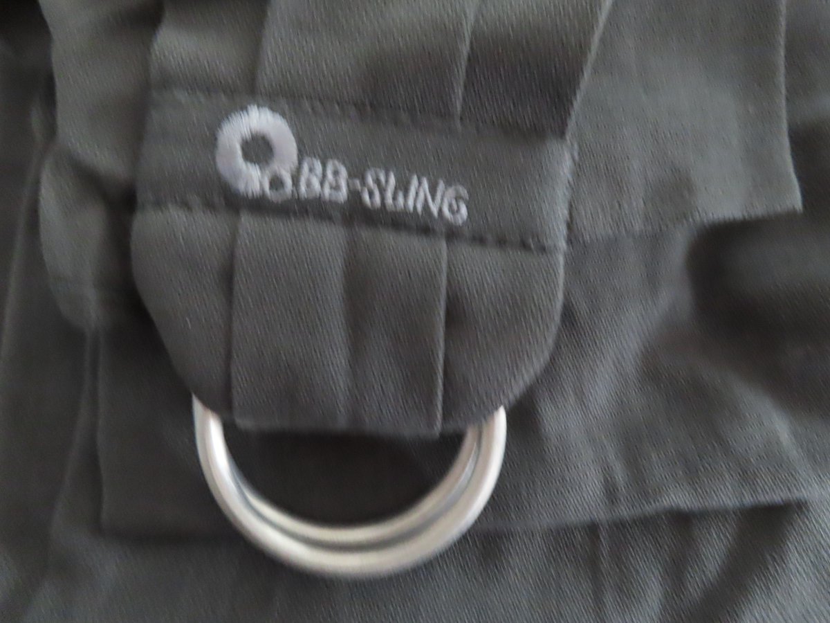 Babylonia - BB- sling - Draagdoek - Donker grijst - Natural comfort