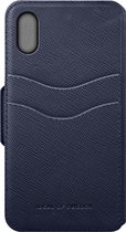 Folio-hoes iPhone X/iPhone XS Ideal of Sweden, Saffiano – Blauw