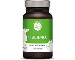 Pet Health - Fibermix® - 60 capsules - Vezels voor ondersteuning aan de spijsvertering - Voor Kat & Hond