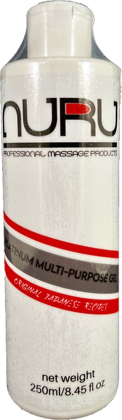 Nuru Platinum Multi Purpose Massage Gel 250ml Waterbasis Gel Norizeewier 1005