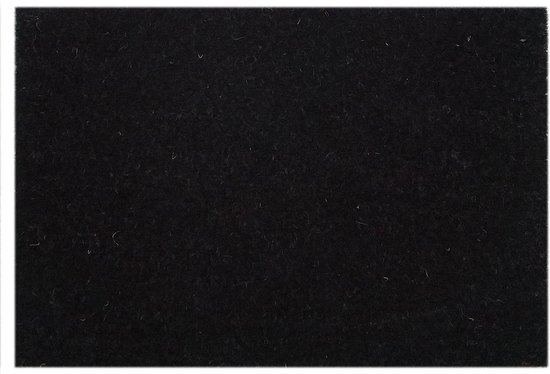 SVJ Deurmat Rechthoekig - 50 x 80 cm - Kokos - Zwart