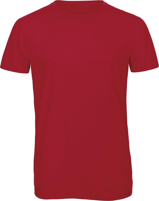 T-shirt met ronde hals 'Triblend men' B&C Collectie Rood - 3XL