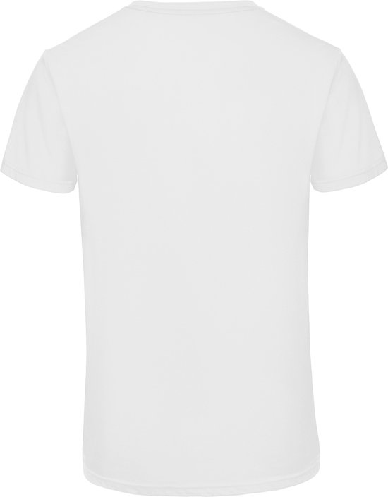 T-shirt met ronde hals 'Triblend men' B&C Collectie Wit - XXL