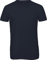 T-shirt met ronde hals 'Triblend men' B&C Collectie Donkerblauw - M