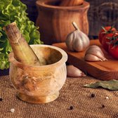 Garlic crusher, sustainable, spices, herbs - Knoflookpers - Stamper en mortierset, Stamper Grinder Bonen Knoflook Kruiden Voedingsmiddelen Keuken