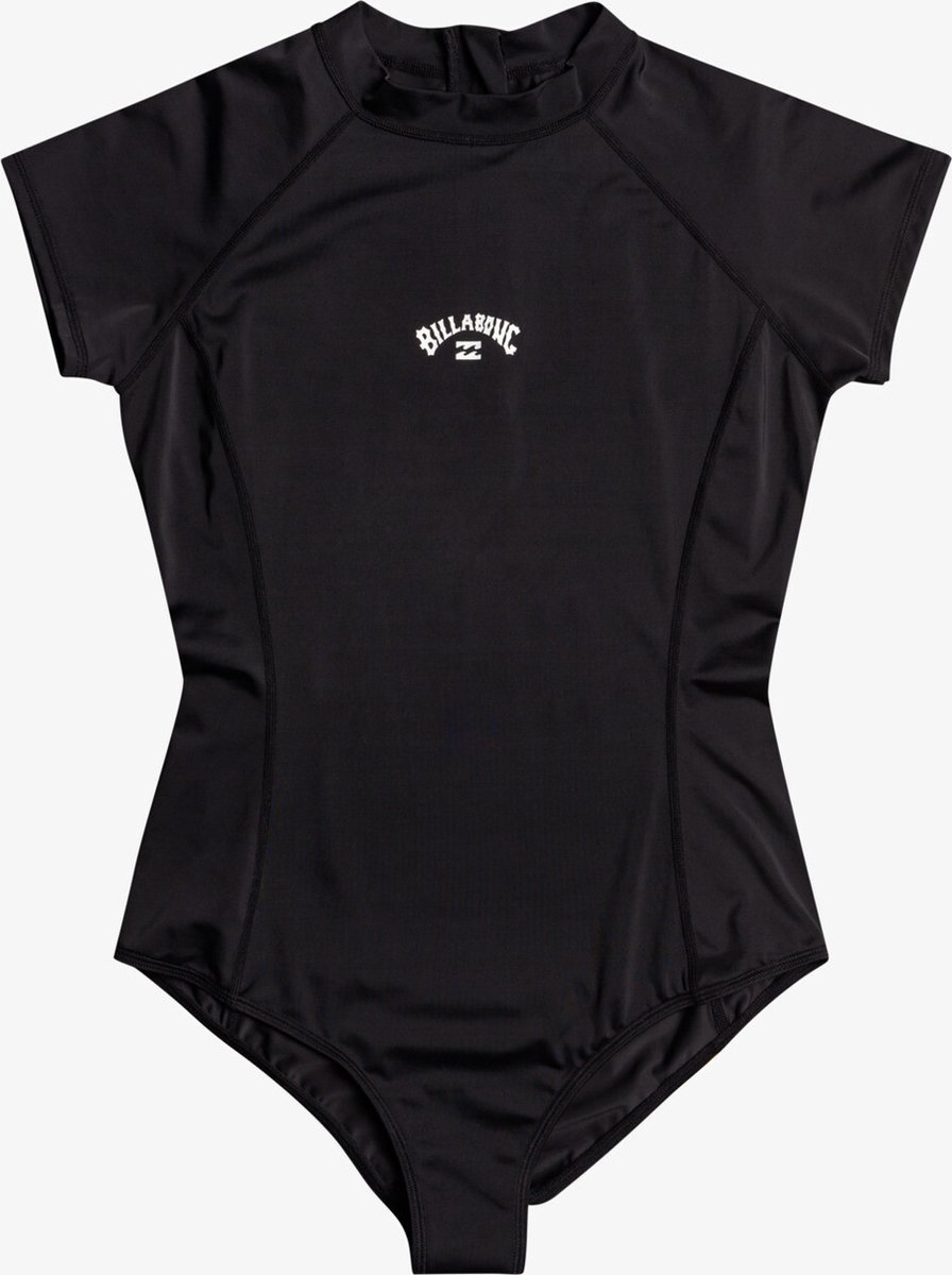 Billabong One-piece UV-badpak voor vrouwen met korte mouwen - Tropic Bodysuit - UPF50+ - Zwart