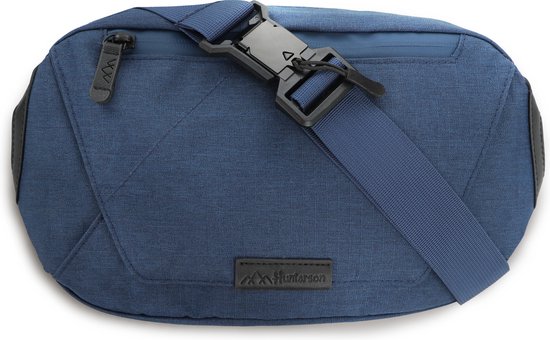 Hunterson Sling Bag van Gerecycled PET - Multifunctioneel, Ruim en Duurzaam - Waterbestendig en tot 6L opslag, blauw