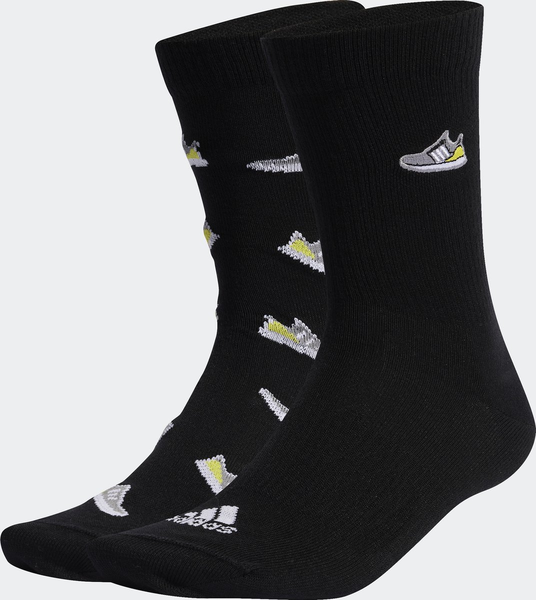 adidas Sportswear Run x Ultraboost Shoe Love Graphic Sokken 2 Paar Unisex Zwart