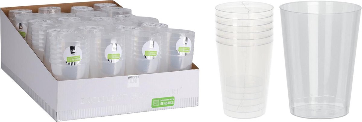 Drinkglas kunststof 280ml set van 6