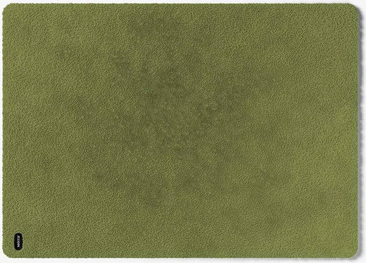 Mótif Terre Mastic - Groene wasbare deurmat met effen patroon 60 cm x 85 cm - Deurmat binnen met print
