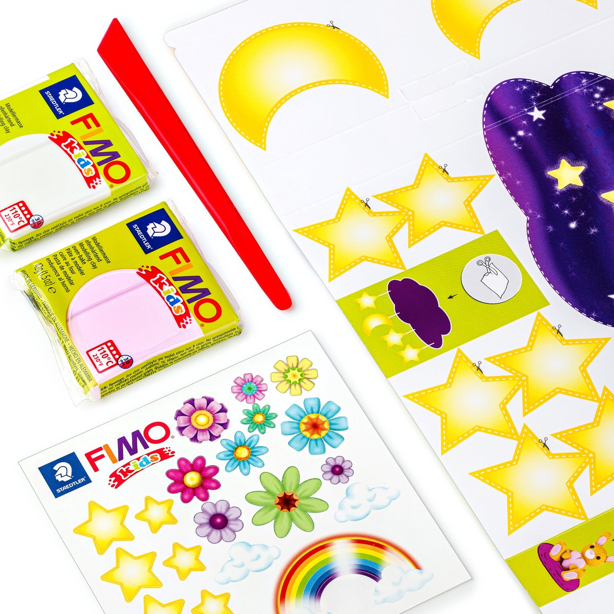 FIMO kids 8034 - ovenhardende boetseerklei - Form&Play set "Dreamy Pets" — afbeelding 7