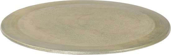 Light&living Plateau Ø35x3 cm ARON ruw licht goud