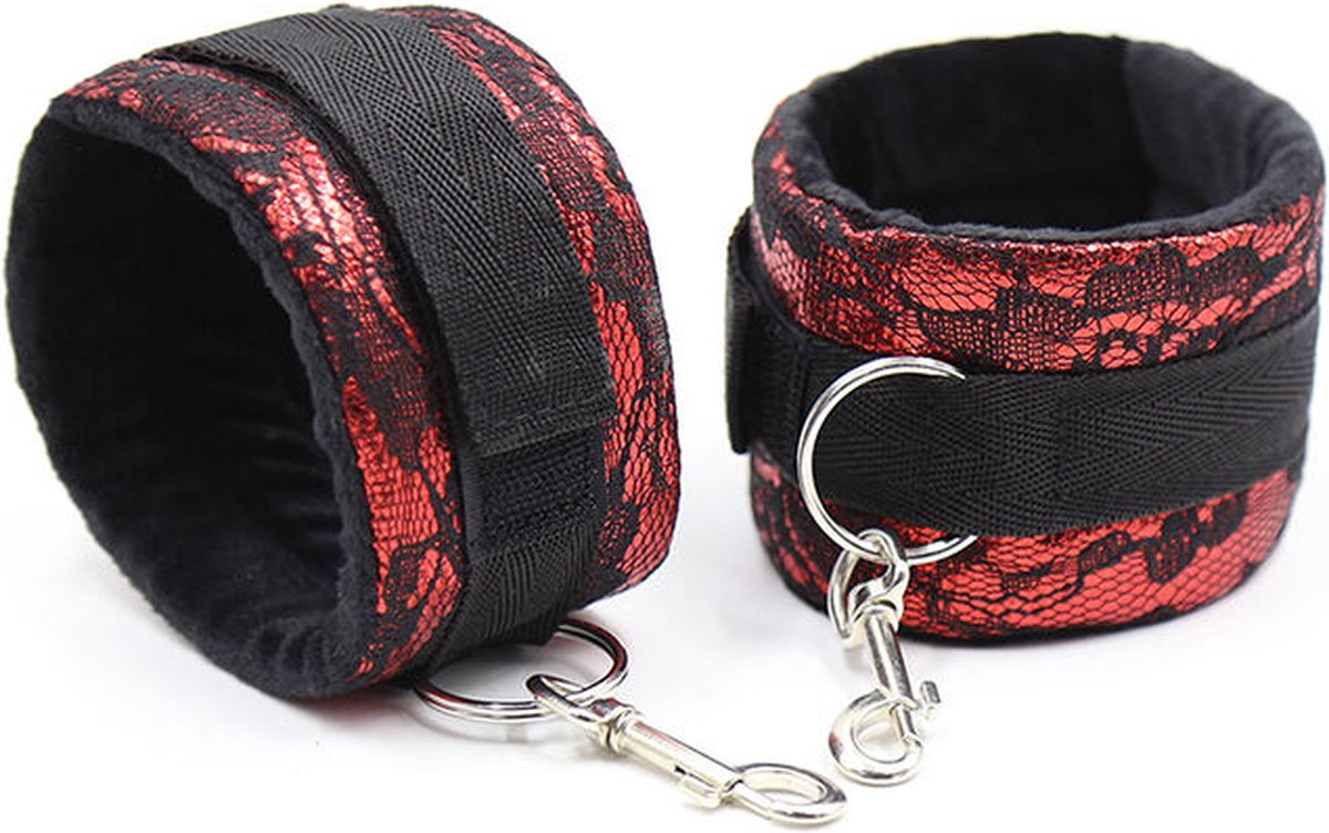 OHMAMA FETISH | Ohmama Fetish Short Velvet Lace Wrist Restraints Nylon