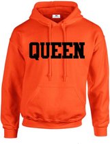 Koningsdag hoodie Queen-Koningsdag kleding-Dames-Maat S