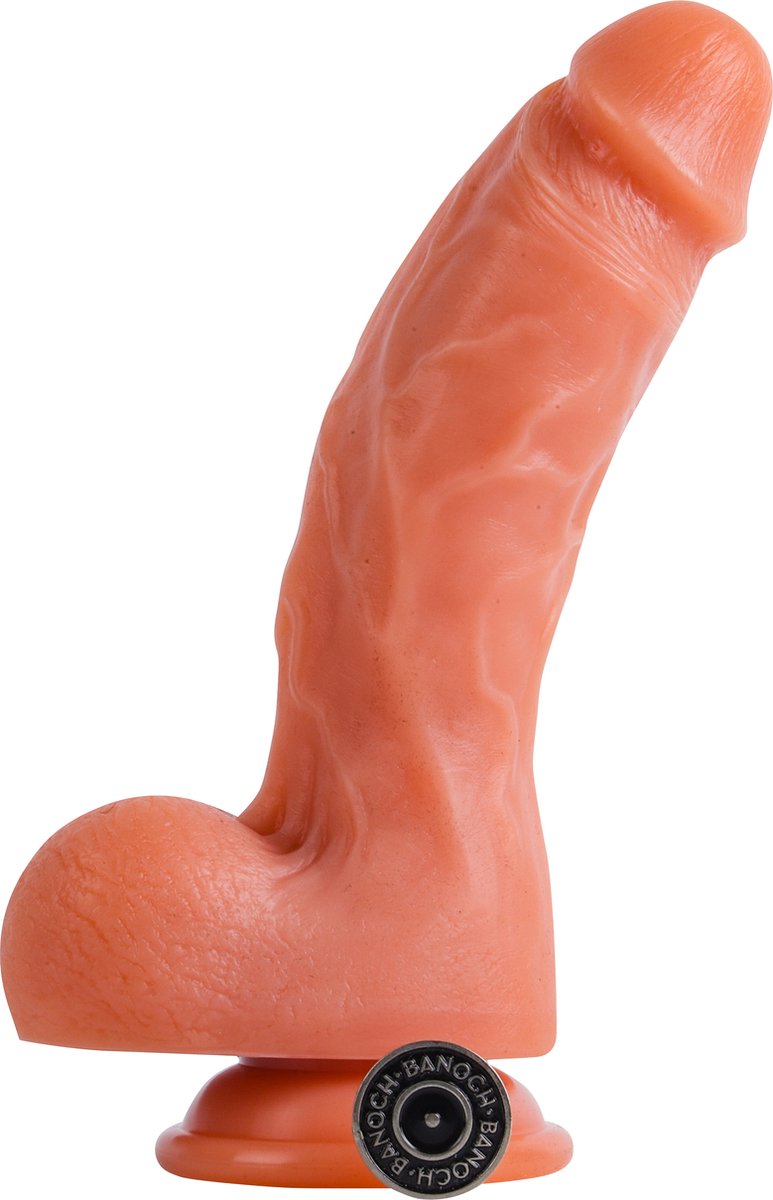 Goedkoopste Banoch | Dildo siliconen beige met zuignap | max Ø 4,7 cm | 20 cm